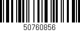 Código de barras (EAN, GTIN, SKU, ISBN): '50760856'