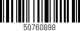 Código de barras (EAN, GTIN, SKU, ISBN): '50760898'