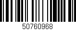 Código de barras (EAN, GTIN, SKU, ISBN): '50760968'