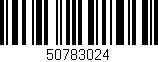 Código de barras (EAN, GTIN, SKU, ISBN): '50783024'