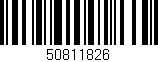 Código de barras (EAN, GTIN, SKU, ISBN): '50811826'