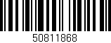 Código de barras (EAN, GTIN, SKU, ISBN): '50811868'