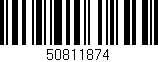 Código de barras (EAN, GTIN, SKU, ISBN): '50811874'