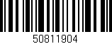 Código de barras (EAN, GTIN, SKU, ISBN): '50811904'