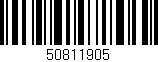 Código de barras (EAN, GTIN, SKU, ISBN): '50811905'