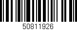 Código de barras (EAN, GTIN, SKU, ISBN): '50811926'