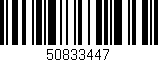 Código de barras (EAN, GTIN, SKU, ISBN): '50833447'