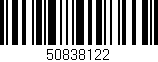 Código de barras (EAN, GTIN, SKU, ISBN): '50838122'