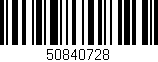 Código de barras (EAN, GTIN, SKU, ISBN): '50840728'