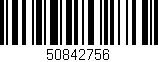 Código de barras (EAN, GTIN, SKU, ISBN): '50842756'