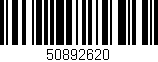 Código de barras (EAN, GTIN, SKU, ISBN): '50892620'