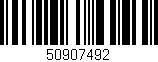 Código de barras (EAN, GTIN, SKU, ISBN): '50907492'