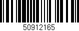 Código de barras (EAN, GTIN, SKU, ISBN): '50912165'