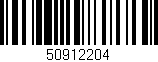 Código de barras (EAN, GTIN, SKU, ISBN): '50912204'