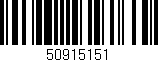 Código de barras (EAN, GTIN, SKU, ISBN): '50915151'