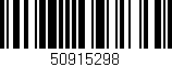 Código de barras (EAN, GTIN, SKU, ISBN): '50915298'