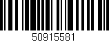 Código de barras (EAN, GTIN, SKU, ISBN): '50915581'