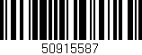 Código de barras (EAN, GTIN, SKU, ISBN): '50915587'