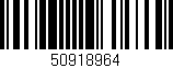 Código de barras (EAN, GTIN, SKU, ISBN): '50918964'