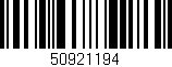 Código de barras (EAN, GTIN, SKU, ISBN): '50921194'