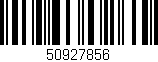 Código de barras (EAN, GTIN, SKU, ISBN): '50927856'