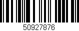 Código de barras (EAN, GTIN, SKU, ISBN): '50927876'
