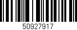 Código de barras (EAN, GTIN, SKU, ISBN): '50927917'