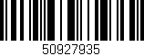 Código de barras (EAN, GTIN, SKU, ISBN): '50927935'