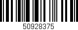 Código de barras (EAN, GTIN, SKU, ISBN): '50928375'