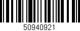 Código de barras (EAN, GTIN, SKU, ISBN): '50940921'