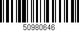 Código de barras (EAN, GTIN, SKU, ISBN): '50980646'