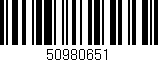 Código de barras (EAN, GTIN, SKU, ISBN): '50980651'