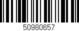 Código de barras (EAN, GTIN, SKU, ISBN): '50980657'