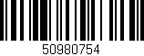 Código de barras (EAN, GTIN, SKU, ISBN): '50980754'