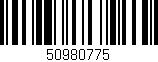 Código de barras (EAN, GTIN, SKU, ISBN): '50980775'