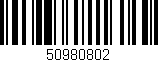 Código de barras (EAN, GTIN, SKU, ISBN): '50980802'