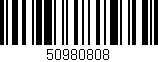 Código de barras (EAN, GTIN, SKU, ISBN): '50980808'