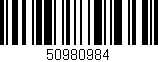 Código de barras (EAN, GTIN, SKU, ISBN): '50980984'