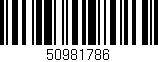 Código de barras (EAN, GTIN, SKU, ISBN): '50981786'