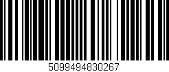 Código de barras (EAN, GTIN, SKU, ISBN): '5099494830267'