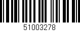 Código de barras (EAN, GTIN, SKU, ISBN): '51003278'