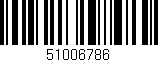 Código de barras (EAN, GTIN, SKU, ISBN): '51006786'