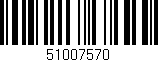 Código de barras (EAN, GTIN, SKU, ISBN): '51007570'