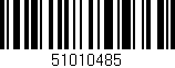 Código de barras (EAN, GTIN, SKU, ISBN): '51010485'