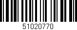 Código de barras (EAN, GTIN, SKU, ISBN): '51020770'