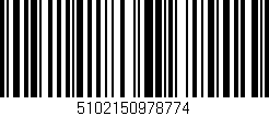 Código de barras (EAN, GTIN, SKU, ISBN): '5102150978774'