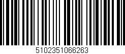 Código de barras (EAN, GTIN, SKU, ISBN): '5102351066263'