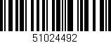 Código de barras (EAN, GTIN, SKU, ISBN): '51024492'