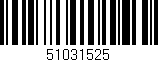 Código de barras (EAN, GTIN, SKU, ISBN): '51031525'