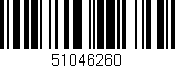 Código de barras (EAN, GTIN, SKU, ISBN): '51046260'